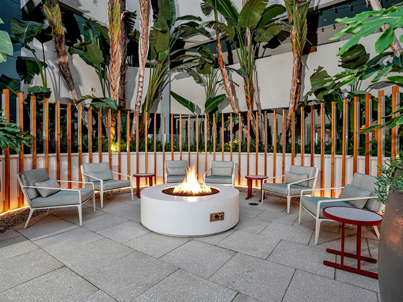 Outdoor Firepit | The Oasis Apartments
