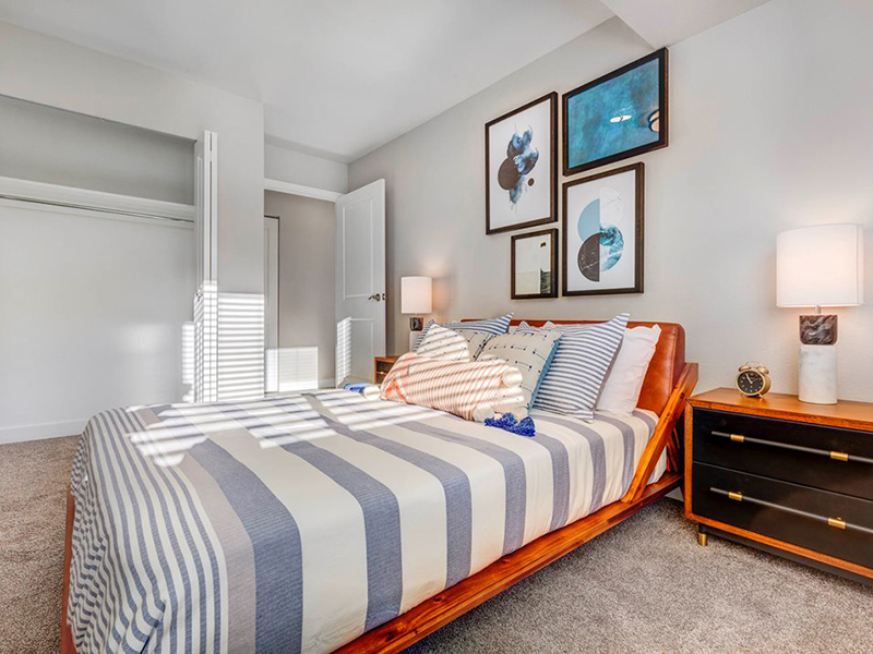 Furnished Bedroom | Santa Fe at Cottonwood Apartments in Cottonwood Heights, UT