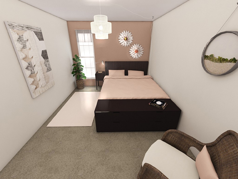 Large Bedroom - Rendering | Riviera Apartments in Northglenn, CO