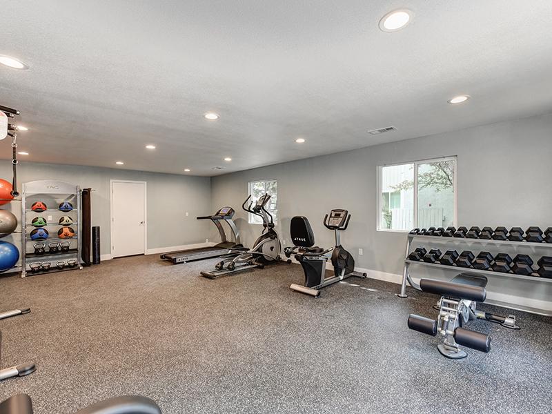 Gym | The Crossing at Wyndham Apartments in Sacramento, CA