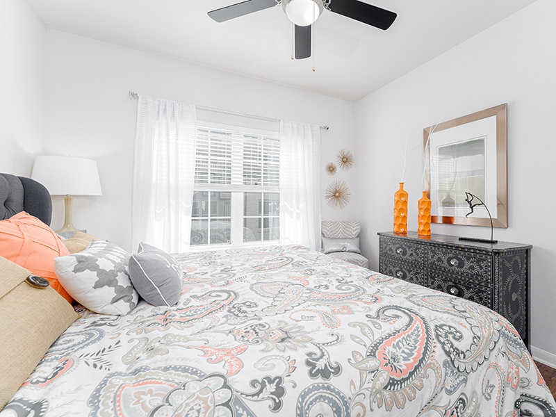 Ceiling Fans in Bedroom | Cascadia Apartments