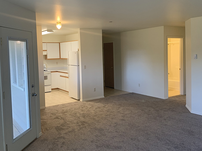 Front Room and Kitchen | Blair Place Apartments in Jackson, WY