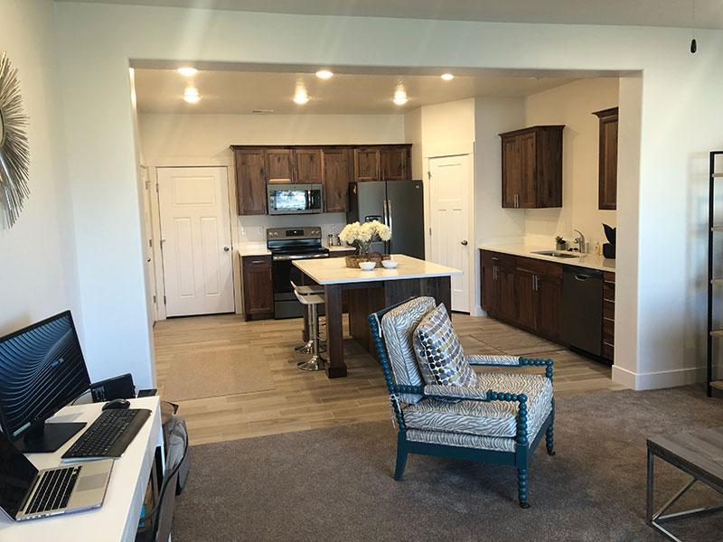 Kitchen and Living Area