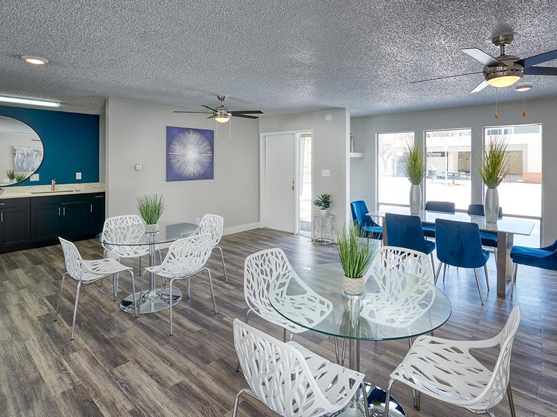 Clubhouse & Dining Area | Park at Palmer Apartments 