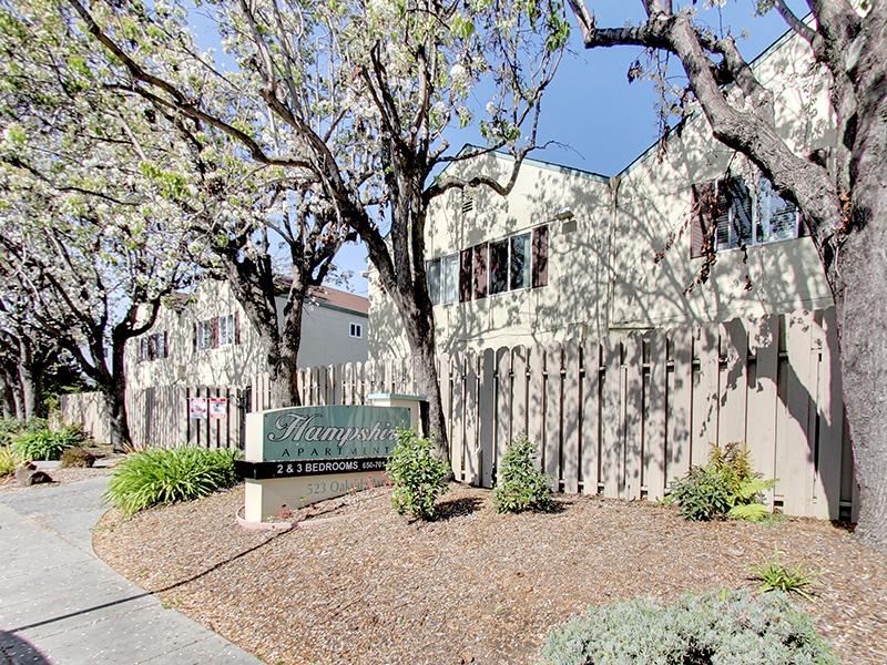 Welcome Sign | Hampshire Apartments in Redwood City, CA