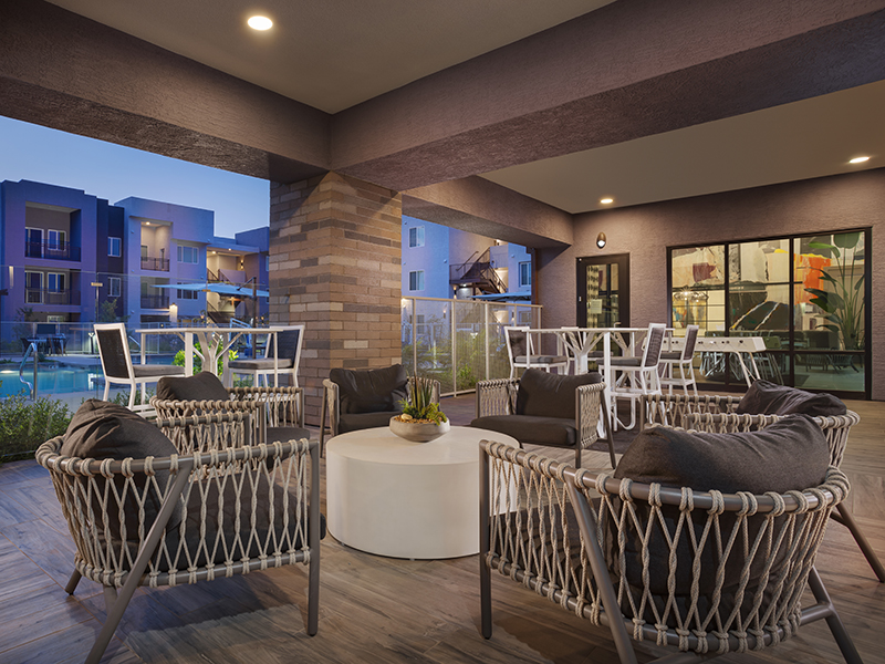 Outdoor Seating Area | Grayson Place Apartments in Goodyear, AZ