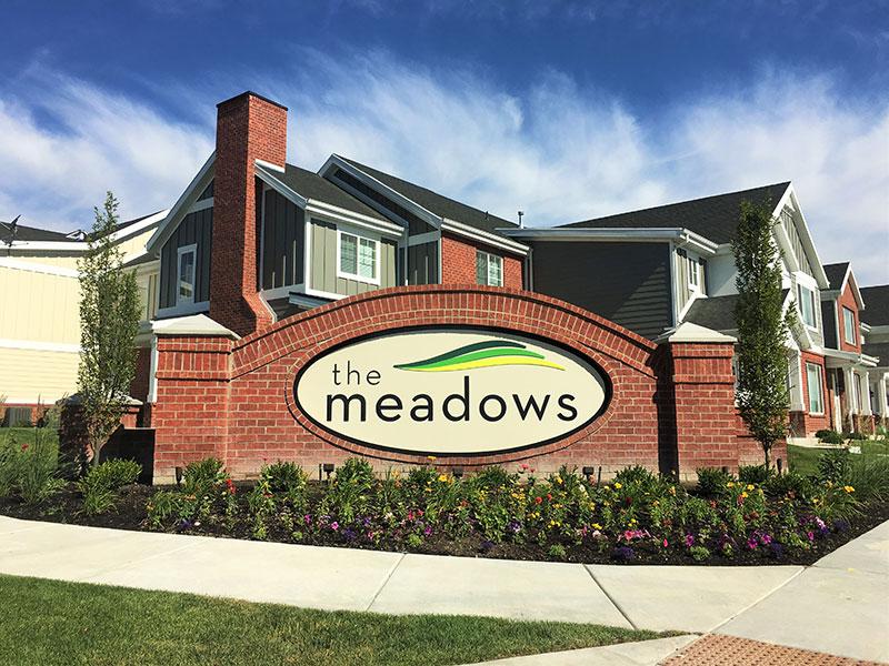 Welcome Sign | Meadows at park