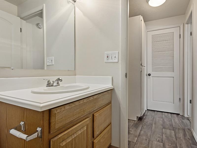 Bathroom Sink | Woodside at Holladay Apartments in Salt Lake City, UT