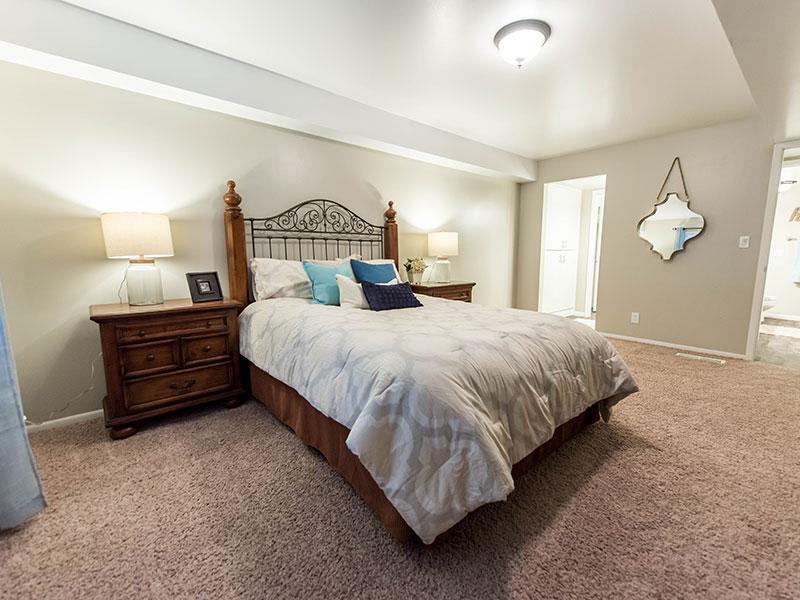 Master Bedroom With Master Bathroom | Miller Estates Apartments