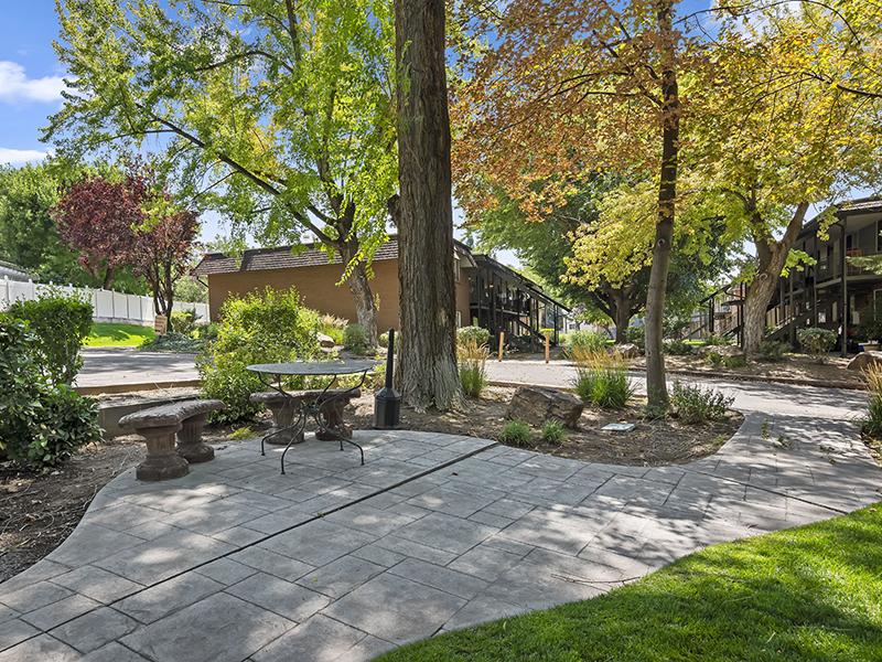 Outdoor Seating | Woodside at Holladay Apartments in Salt Lake City, UT