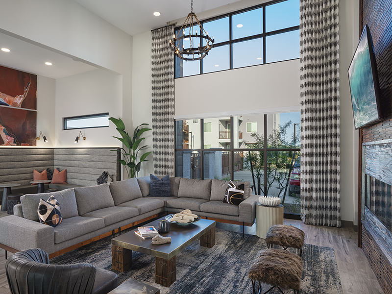 Clubhouse Lounge Area | Grayson Place Apartments in Goodyear, AZ