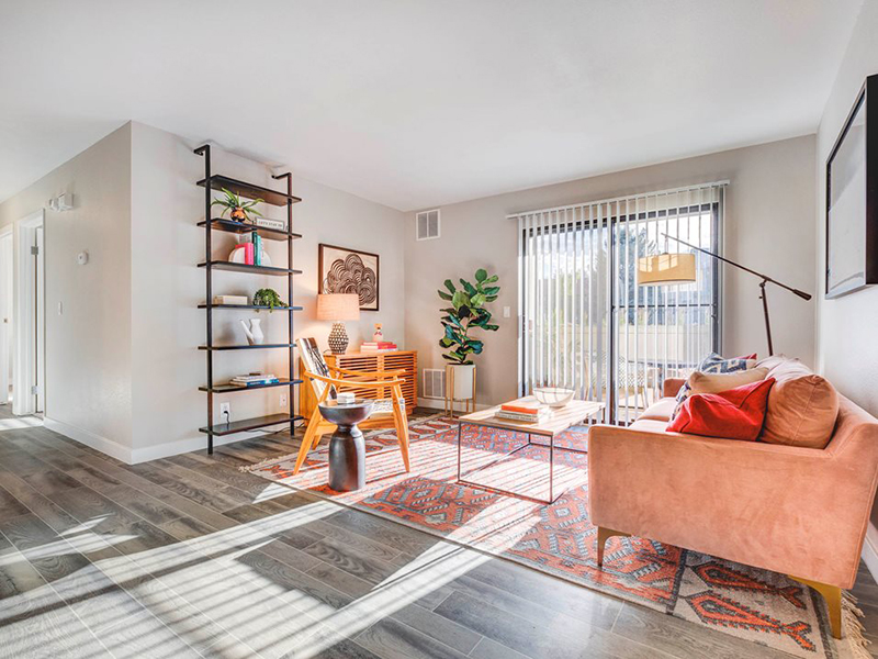 Living Room | Santa Fe at Cottonwood Apartments in Cottonwood Heights, UT