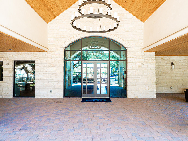Clubhouse Exterior | Cascadia Apartments in San Antonio, TX