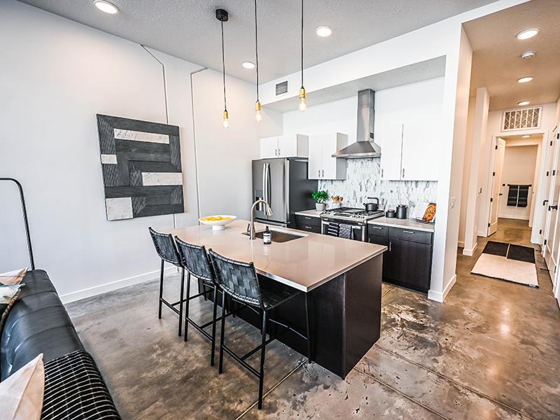 Kitchen | TheCHARLI Apartments in Salt Lake City, UT