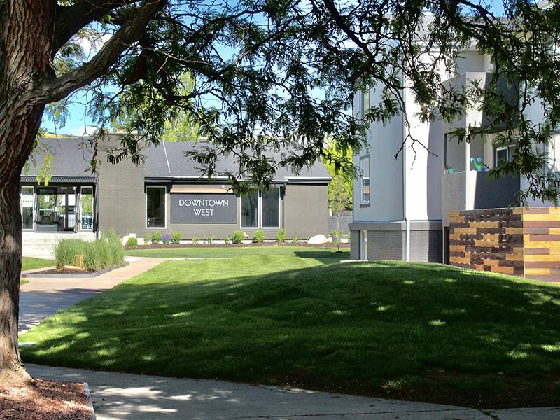 Beautiful Landscaping | Downtown West Apartments in Salt Lake City, UT