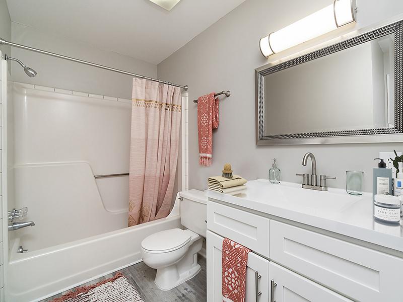 Apartment Bathroom | Orchard Park Apartments in Greenville, SC