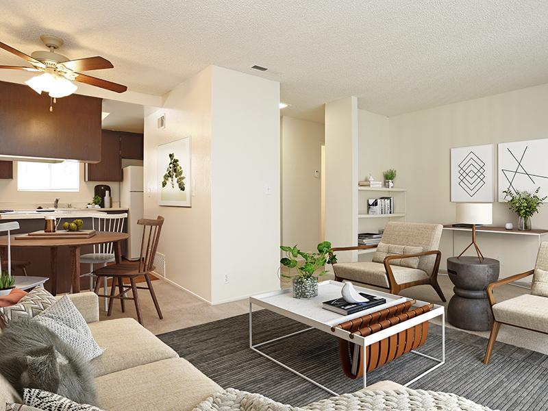Casa Arroyo | Living Room & Kitchen