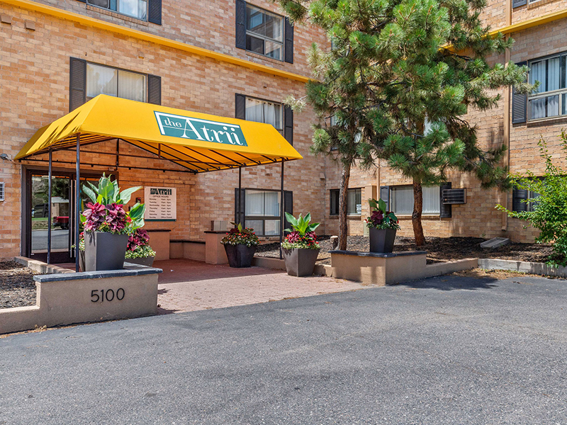 Apartment Entrance | The Atrii Apartments in Denver, CO