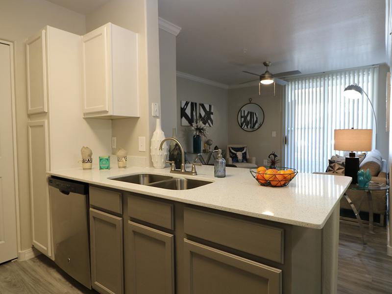 Apartments Kitchen With Quartz Countertops | Allegro at Tanoan Albuquerque Apartments 