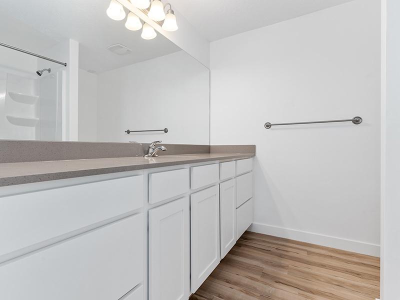 Bathroom Counter | The Park Townhomes in Layton, UT