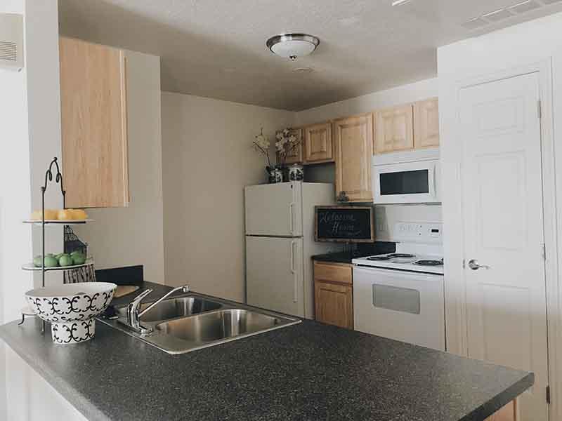 Kitchen | Village on Main Street Apartments in Bountiful, UT