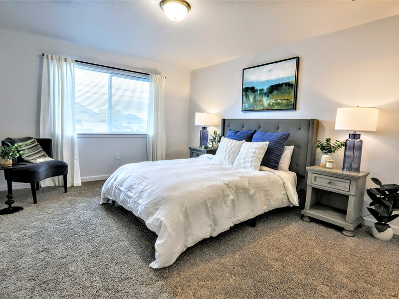 Spacious Bedroom | Amazon Falls Townhomes in Eagle, ID