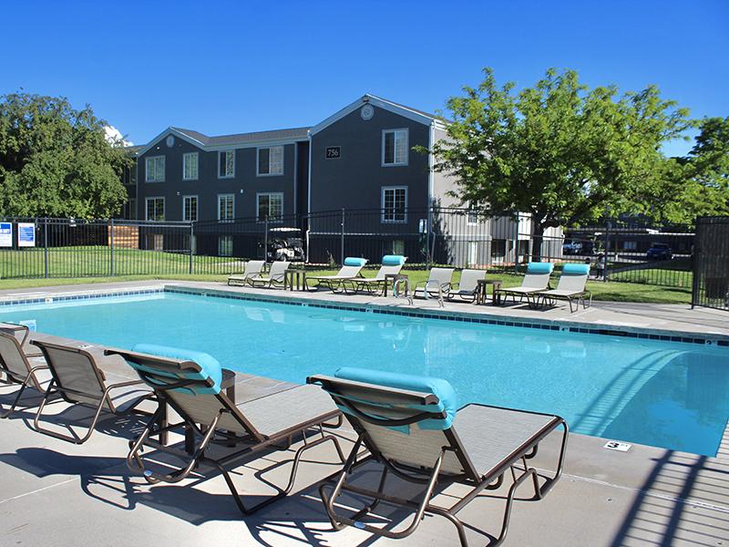 Poolside Seating | Downtown West Apartments in Salt Lake City, UT