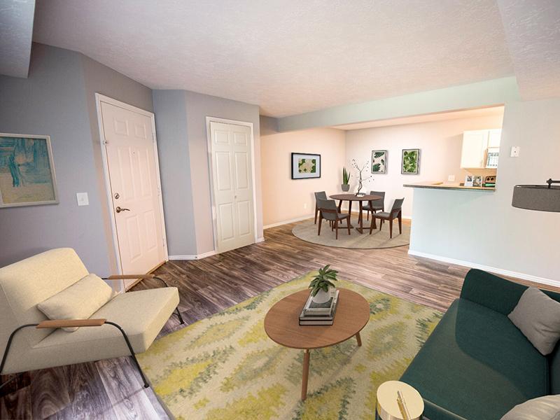 Furnished Living Area | Hidden Cove Apartments