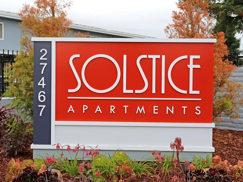Welcome Sign | Solstice Apartments