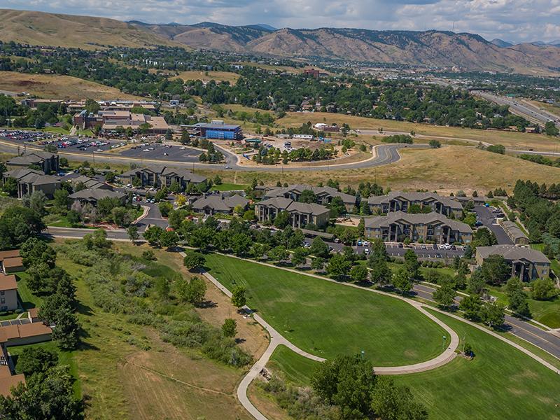 Arial View of Elevate at Red Rocks Lakewood Apartments
