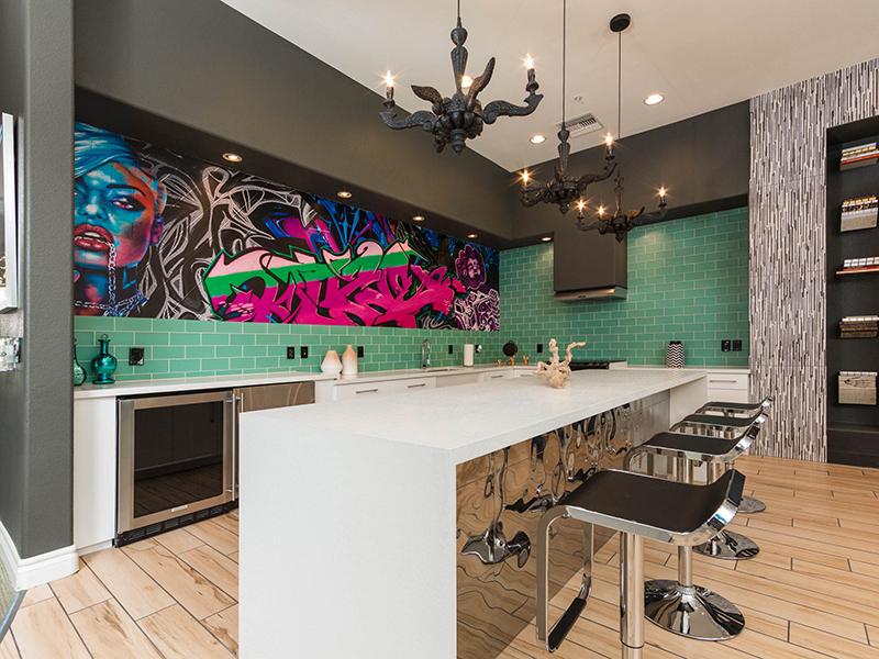 Interior Clubhouse Kitchen | Cornerstone Park Apartments in Henderson NV