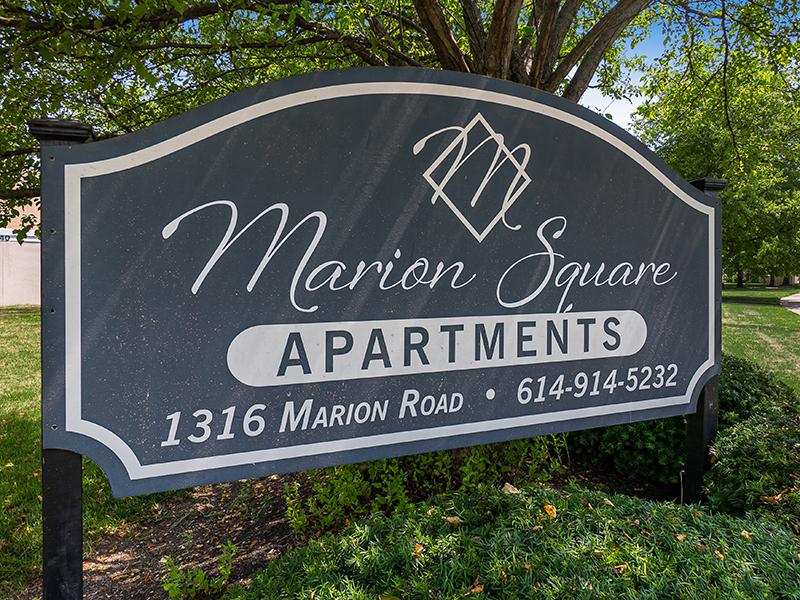 Welcome Sign | Marion Square Apartments