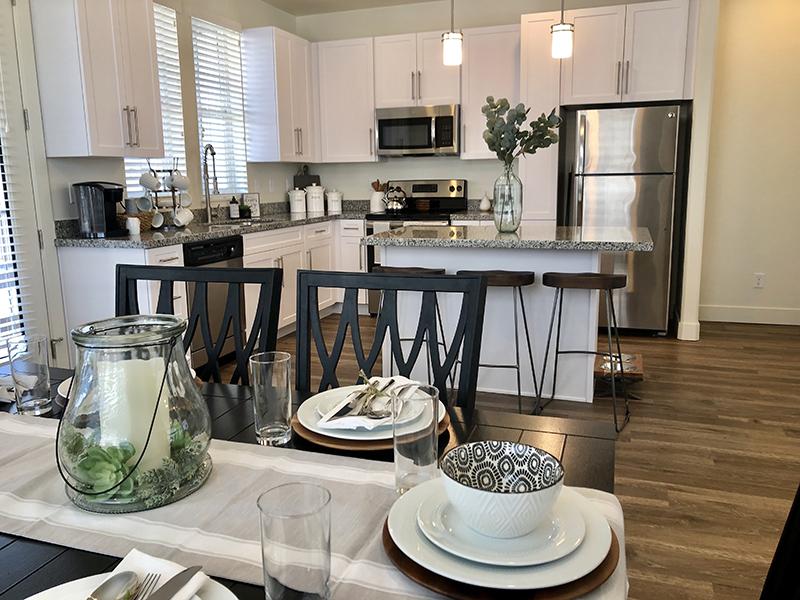 Dining Room & Kitchen | Aero Townhomes