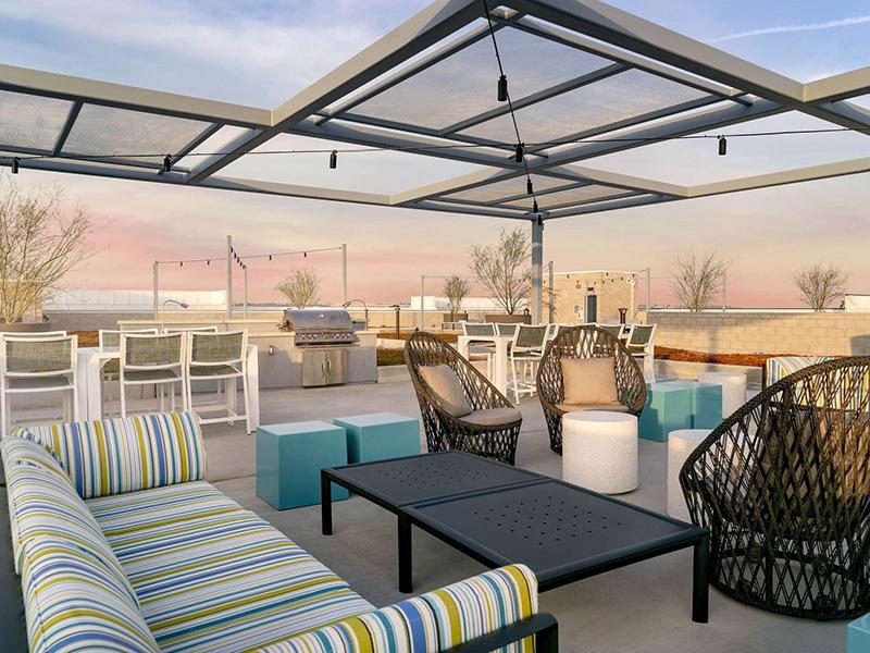 Outdoor Lounge | Union South Bay Carson Apartments For Rent