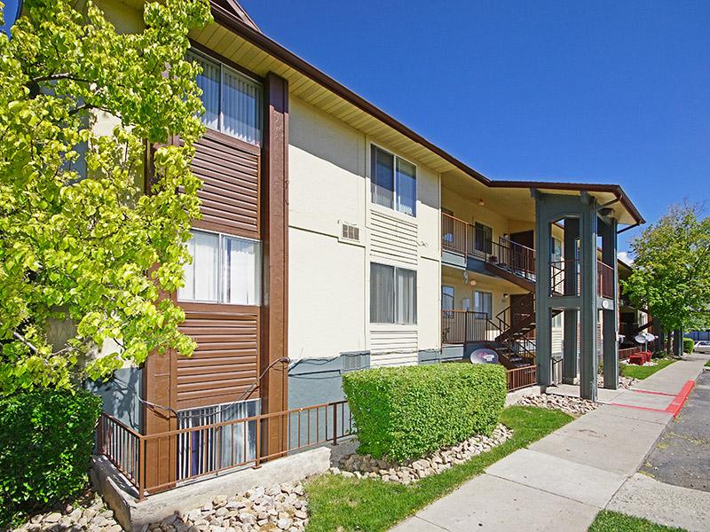 Apartment Exterior | Mountain Shadows Apartments in Salt Lake City, UT