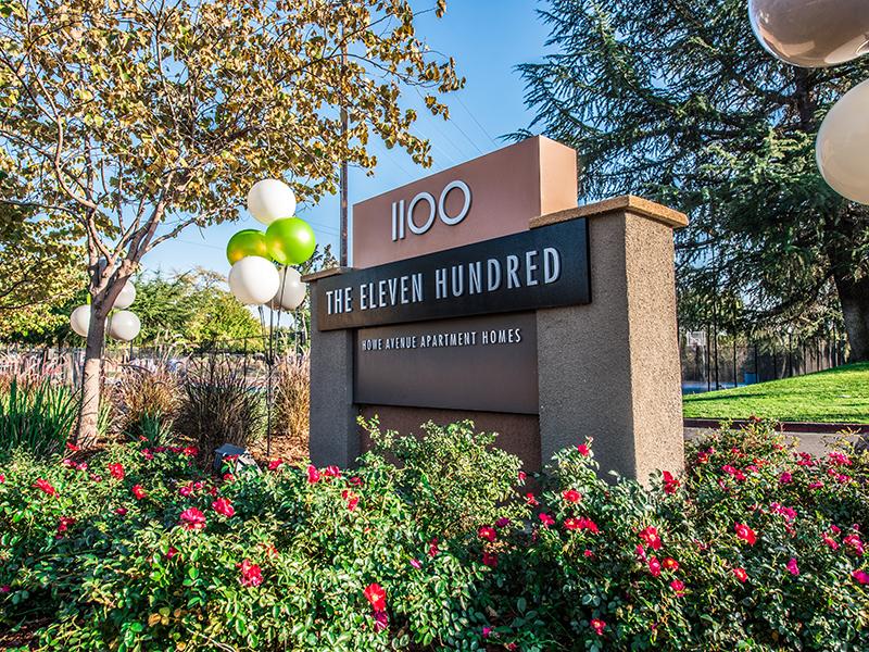 Welcome Sign | The Eleven Hundred Apartments in Sacramento CA
