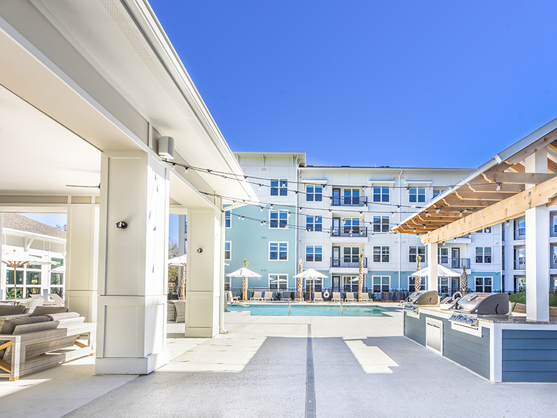 Grill Area | Atlantic on the Boulevard Apartments in North Charleston, SC