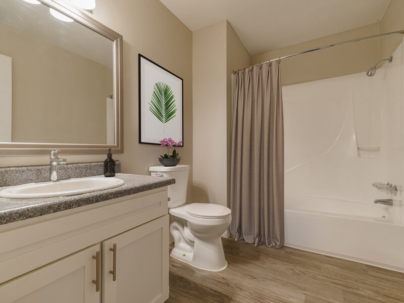 Bathroom - Furnished | Villas Del Sol II Apartments in Albuquerque, NM