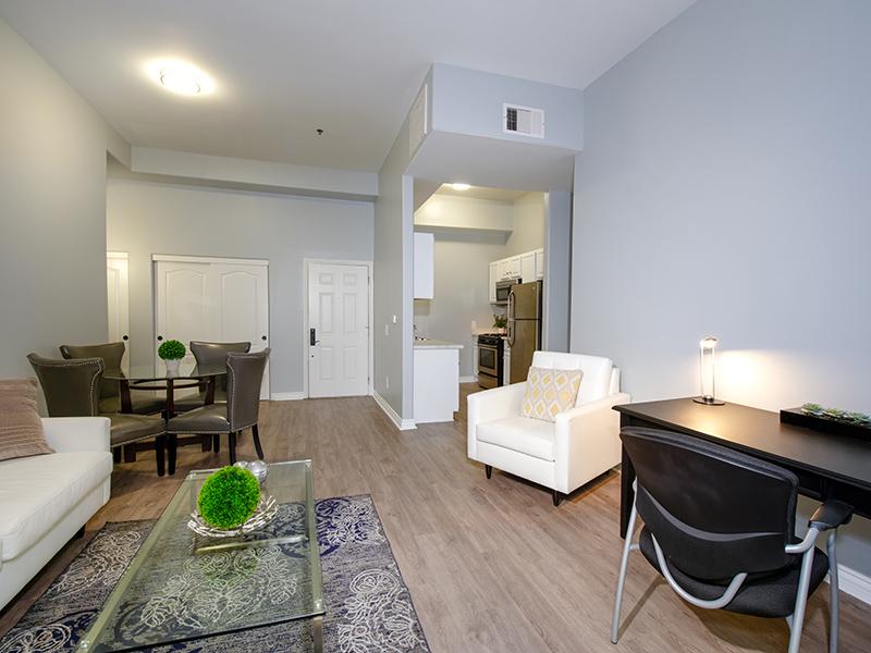 Living Room & Dining Area | Hollywood View Towers