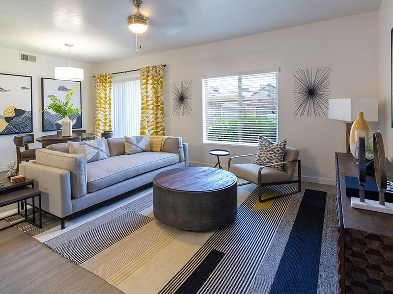 Renovated Living room furnished | Wilshire Place