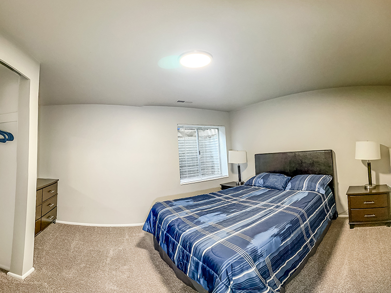 Downstairs Bedroom | Aspen Cove Townhomes