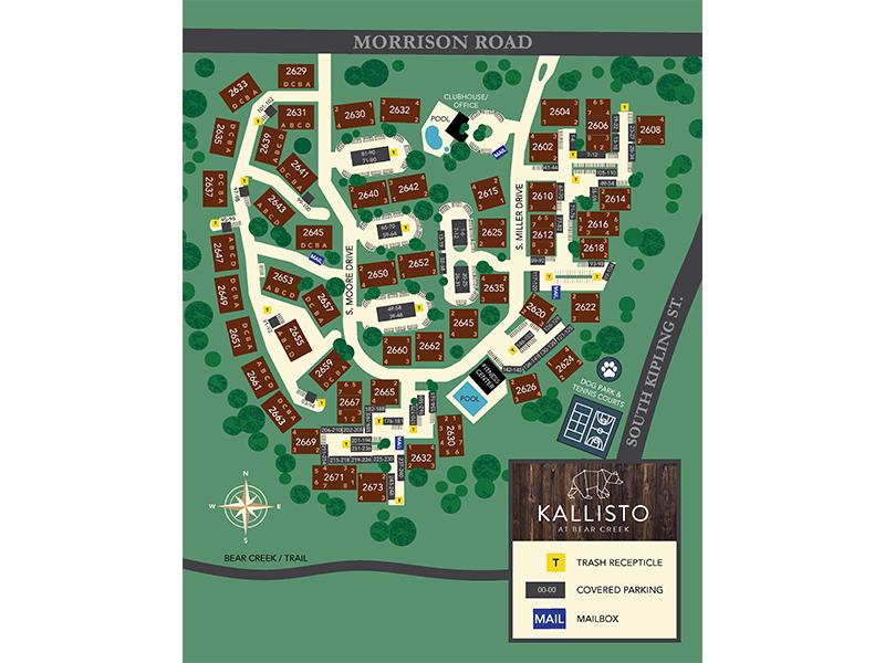 Kallisto at Bear Creek Site Map