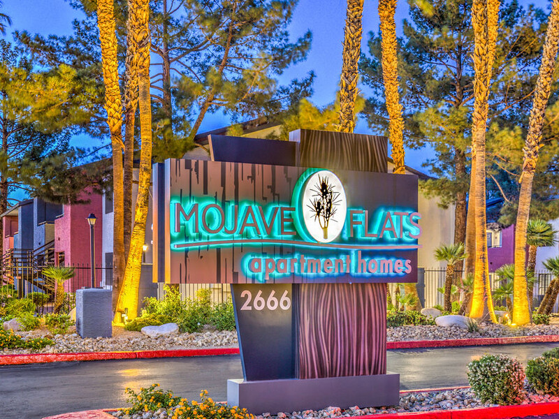 Monument Sign | Mojave Flats | Apartments in Las Vegas