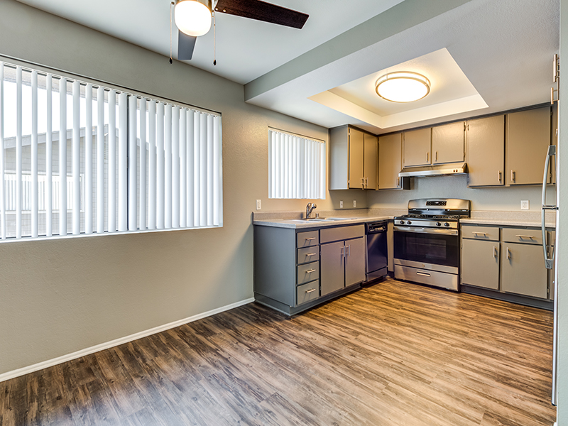 Kitchen and Dining Room | Portola Redlands Apartments in Redlands, CA