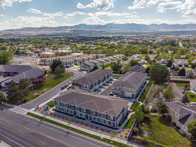 Aerial View | Diamond Ridge Townhomes in Draper, UT