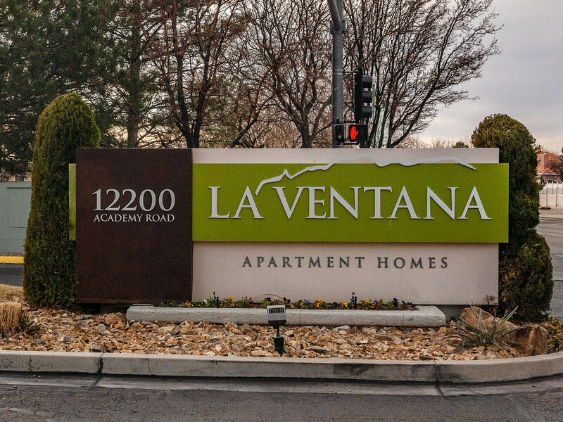 Monument Sign | La Ventana Apartments in Albuquerque, NM