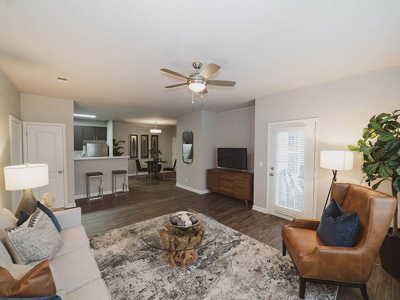 Front Room | Reserve at Stone Hollow Apartments in Charlotte, NC