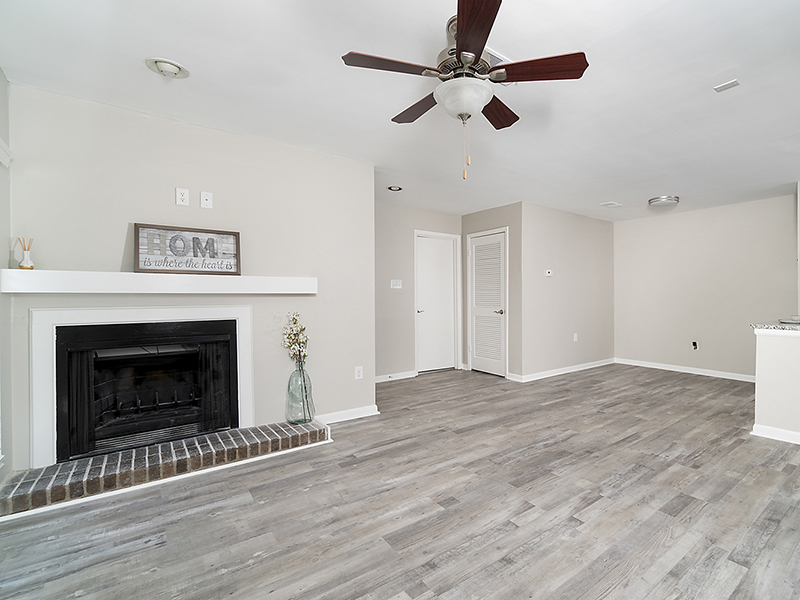 Fireplace | Orchard Park Apartments in Greenville, SC