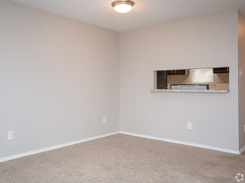 Living Room and Kitchen | Kingston Point Apartments in Baton Rouge, LA