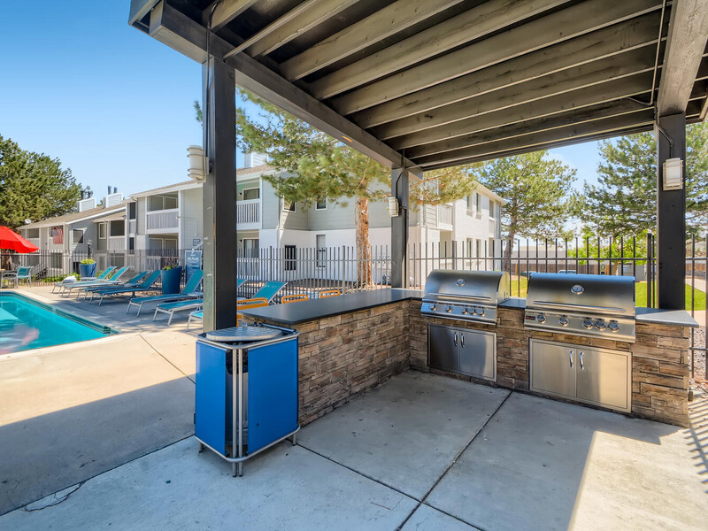 Grill Area | Preserve at City Center Apartments in Aurora, CO